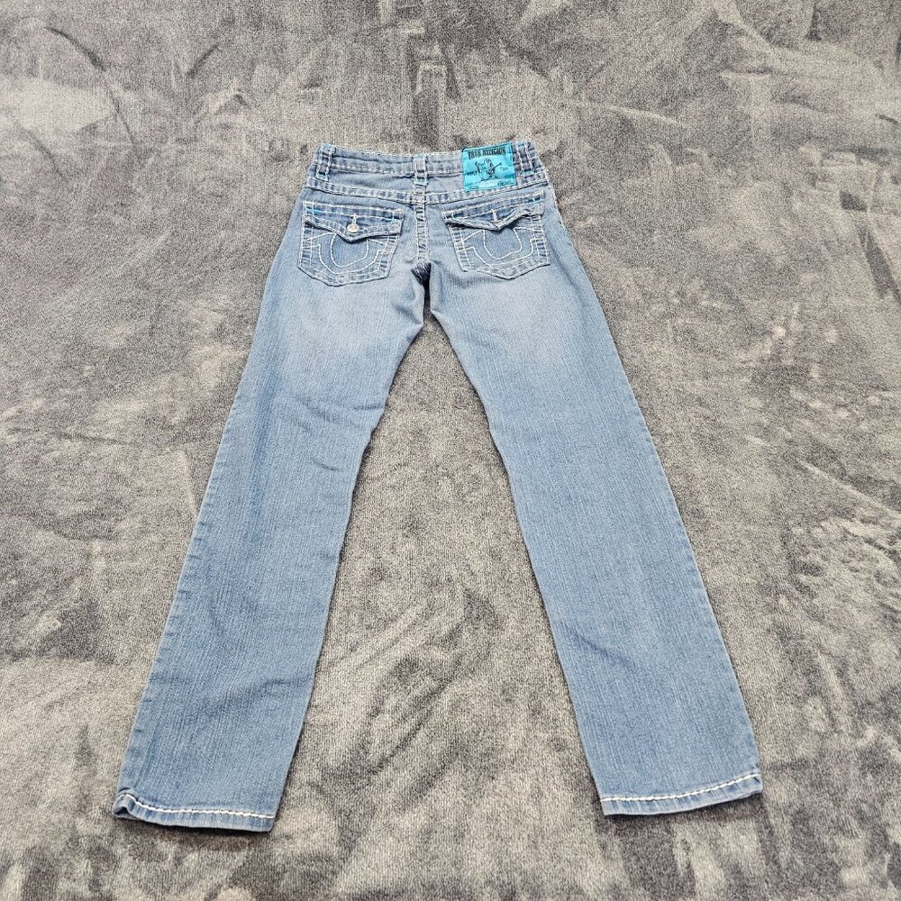 Vintage true religion Jeans World tour Joey Super T 24-803mybt flap pockets Y2K - Picture 7 of 12